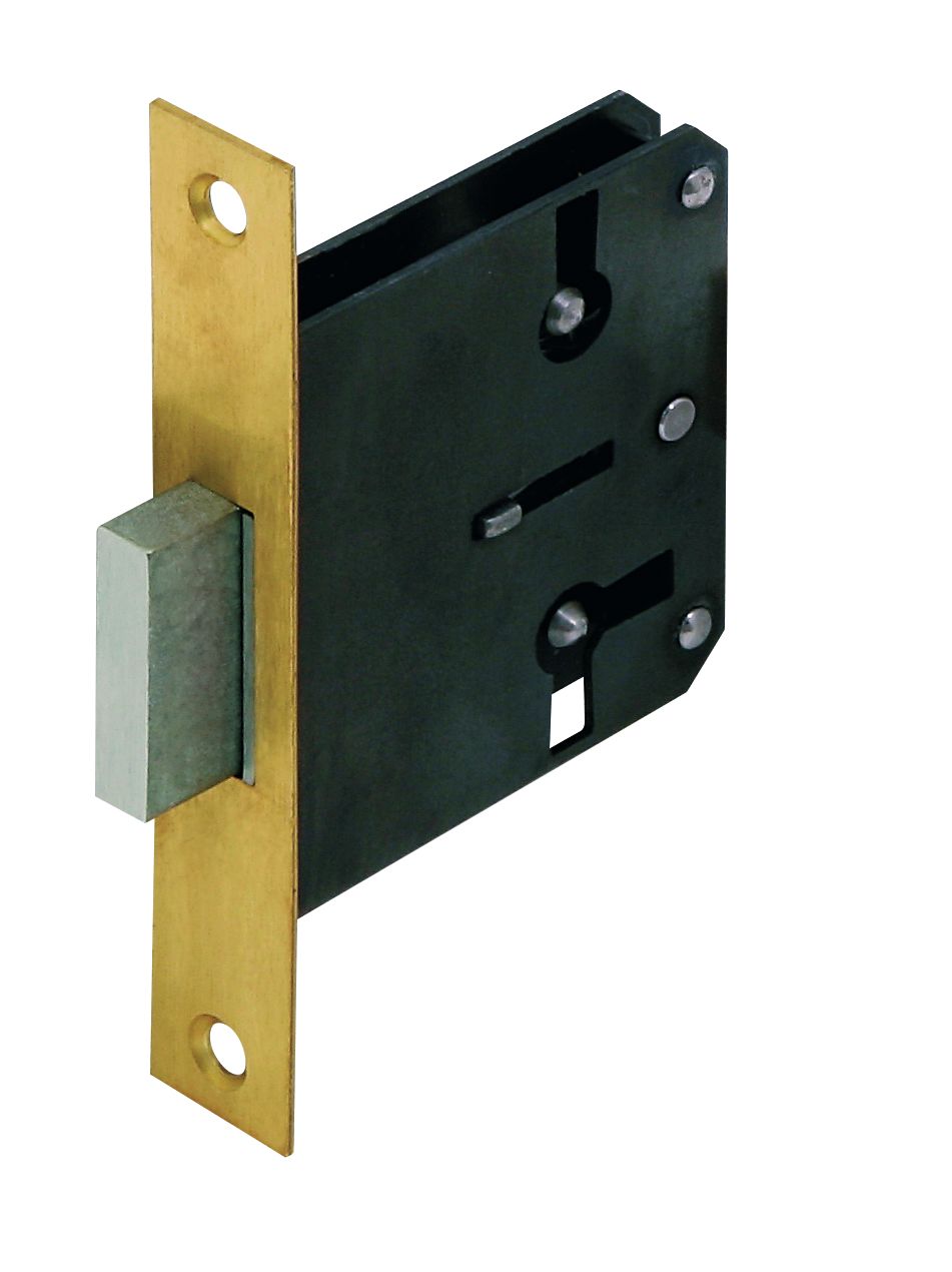 1200 Cerradura de Embutir Urko Acabado Latón